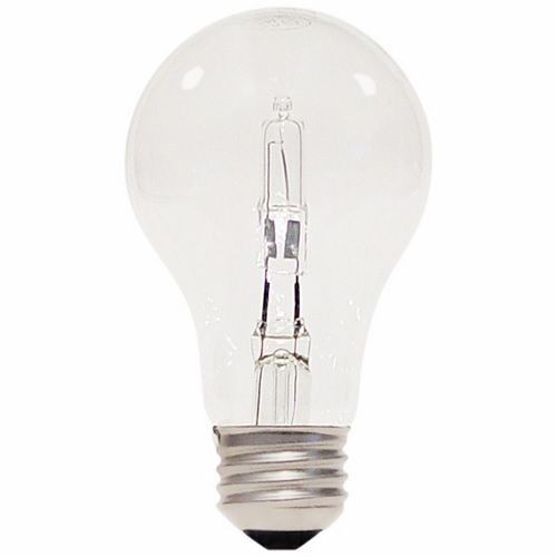 SATCO® S2402 Type A Dimmable Halogen Lamp, 43 W, E26 Medium Halogen Lamp, A19, 750 Lumens Initial