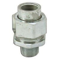 EATON Crouse-Hinds UNY105 Dust-Ignitionproof MNPT Conduit Union, 1/2 in, Steel, Electro-Galvanized