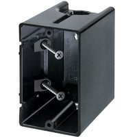 Arlington ONE-BOX™ F101 Non-Metallic Outlet Box, Plastic, 22.5 cu-in Capacity, 1 Gangs, 1 Outlets, 2.28 in W x 3.51 in D x 3.72 in H