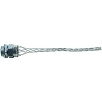 Pass & Seymour® Flexcor® BOX120 Dust Tight Heavy Duty Strain Relief Cord Grip, 1-1/2 in Trade, 1.2 to 1.5 in Cable Openings, Steel, Galvanized/Die-Cast Zinc