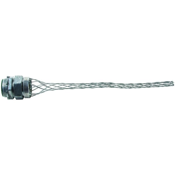 Pass & Seymour® Flexcor® BOX120 Dust Tight Heavy Duty Strain Relief Cord Grip, 1-1/2 in Trade, 1.2 to 1.5 in Cable Openings, Steel, Galvanized/Die-Cast Zinc