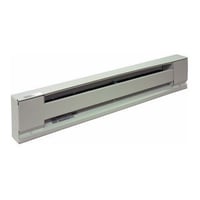 TPI H2917084SW 2900S 1-Phase Standard Electric Baseboard Convection Heater, 5950/4464 Btu/hr Capacity, 208/240 VAC, 1750/1313 W Power Rating, Wall Mount