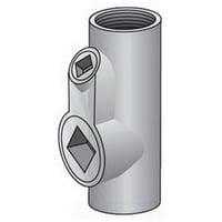 Data-Spec SheetO-Z/Gedney EYA-100 Type EYA Vertical/Horizontal Sealing Fitting, 1 in, For Use With IMC/Threaded Rigid Conduit, Malleable Iron, Zinc Electroplated