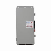 DH364UDKEATON DH364UDK Heavy Duty Non-Fusible Dusttight Single Throw Safety Switch, 600 VAC, 200 A, 40 hp, 50 hp, 60 hp, 125 hp, 150 hp, TPST Contact, 3 Poles