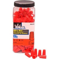 30-076JIDEAL® WIRE-NUT® 30-076J 76B® Flame-Retardant Wire Connector, Twist-On Shell, Fixed/Square Wire Spring, 18 to 6 AWG Solid/Stranded Copper Wire, Polypropylene