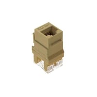 On-Q® WP3450IV Vertical Orientation Keystone Connector, Cat 5e Module, Surface Mount, 1 Port, Plastic, Ivory
