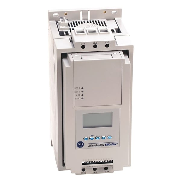 150-F135NBDDAllen-Bradley 150-F135NBDD SMC-Flex, Solid State Controller, Open, 135 A, 25...100Hp @ 460V AC, Input Volt.: 200...480V, Control Volt.: 100...240V AC, Braking Control Option