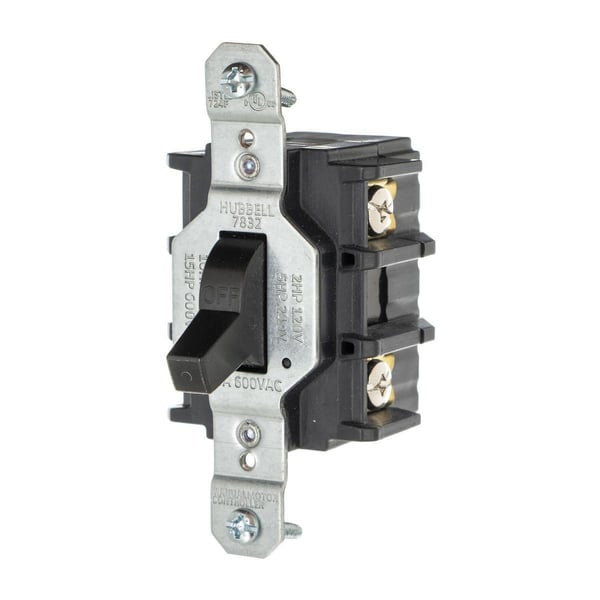 HBL7832Wiring Device-Kellems HBL7832 HBL Motor Disconnect, Back & Side Wire Switches and Lighting Control, 600 V, 30 A, 18000 W Power Rating