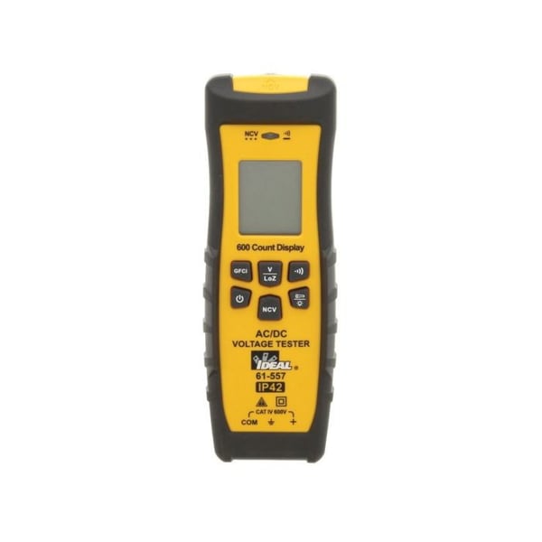 61-557IDEAL® 61-557 Voltage and Continuity Tester With LCD, GFCI, Flashlight, NCVT, +/-3% + 2 Accuracy, Backlit LCD Display