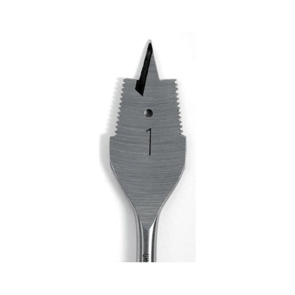 34A-1Greenlee® 34A-1 Self-Feed Spade Wood Drill Bit, 1 in Dia, 6-1/4 in OAL, 1/4 in Shank