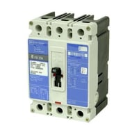 EHD3020EATON EHD3020 C Series Type EHD Molded Case Circuit Breaker, 480 VAC/250 VDC, 20 A, 18 kAIC at 240 VAC/14 kAIC at 480 VAC Interrupt, 3 Poles, Fixed Thermal/Fixed Magnetic Trip