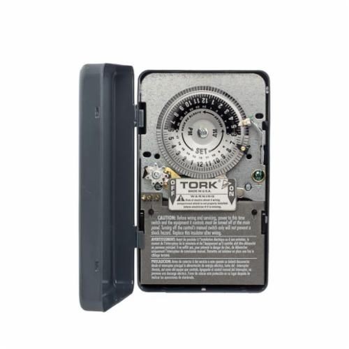 NSI Tork® 7100 7000 Skip-A-Day On/Off Mechanical Time Switch, 24 hr Time Setting, 120 VAC, 2 hp, SPST Contact Form, 1 Poles