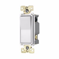 7622W-BOXEATON Arrow Hart 7622W-BOX Lighted AC Decorator Switch, 120/277 VAC, 20 A, 1 hp, 2 hp Power Rating