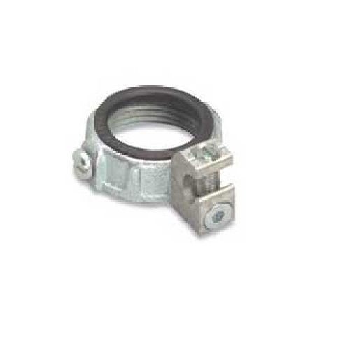 O-Z/Gedney IBC-200L-4AC Type IBC-L-AC Grounding Bushing, 14 to 4 AWG AC Cable, 2 in Trade, Aluminum/Malleable Iron/Steel, Zinc/Tin Plated