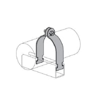 RIG2HDPower Utility Products RIG2HD Strut Strap, 2 in Conduit Size, 12 ga, Hot Dipped Galvanized