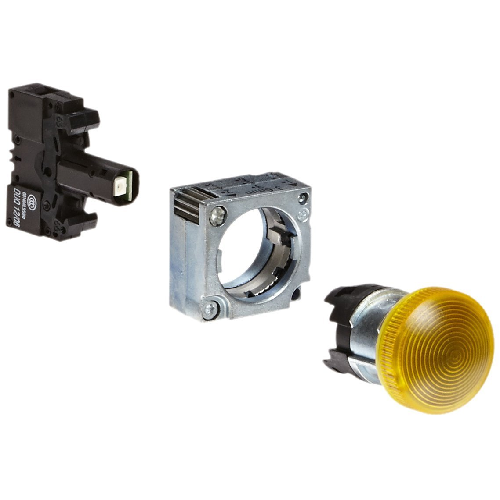 SIRIUS 3SB3648-6BA00 3SB3 Illuminated Indicator Light With 110 VAC Lamp, Concentric Ring Lens, Surface Mount