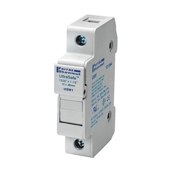 USM1Mersen UltraSafe™ USM1 Fuse Holder, 800 VAC/1000 VDC, 30 A, 14 to 6 AWG Wire, 1 Pole