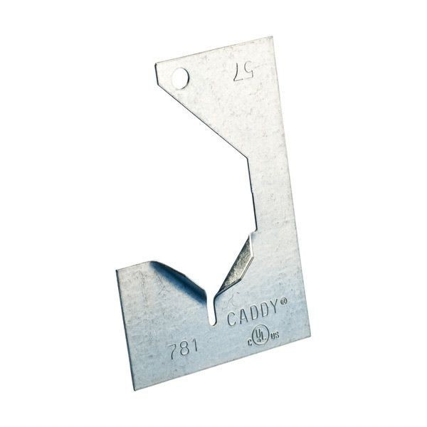 nVent CADDY 781 Anti-Rattle Stud Support, 2.88 in L x 2 in W, For Use With Upto 1 in ENT, MC/AC, EMT/Rigid Conduit, Steel