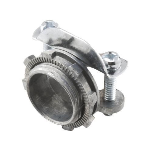 RACO® 2853 Non-Watertight Service Entrance Cable Connector, 3/4 in Knockout, 8 AWG Conductor, Die Cast Zinc