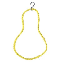 CAB8933Cab Products CAB8933 Rope Hangers, 18 in L, 0.208 in Dia Hook, Flame Retardant, Hollow Braid Polypropylene Rope
