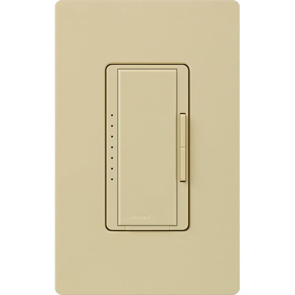 Lutron® Maestro® C.L® MA-PRO-IV Phase Selectable Dimmer, 120 VAC, 1 Poles, On/Off Operation, Ivory