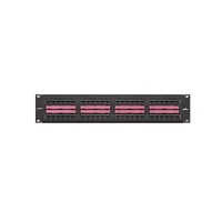 69586-C48Leviton® eXtreme® 69586-C48 2-RU Flat Patch Panel, 48 Ports, CAT 6, 26 to 22 AWG Terminal, Plastic/Steel