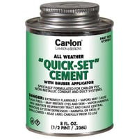 Carlon® VC9983 All Weather Quick Set Conduit Cement With Dauber Applicator, 16 oz Can, Liquid Form, Clear, 0.94