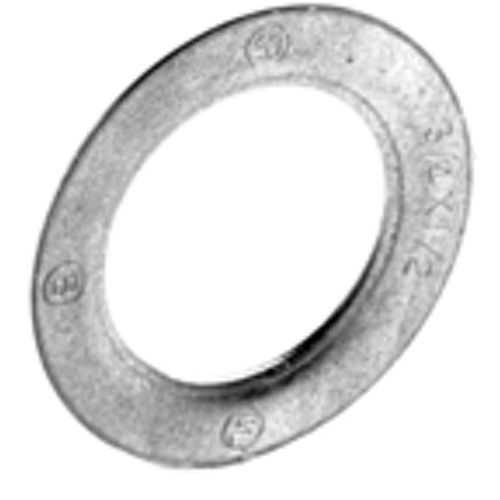 Bridgeport® 1072 Reducing Washer, 2 to 3/4 in, For Use With IMC/Rigid Conduit, Steel, Electro-Galvanized