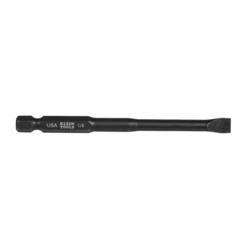 SL14355Klein® SL14355 Power Driver Bit, 1/4 in Slotted Point, 3-1/2 in OAL