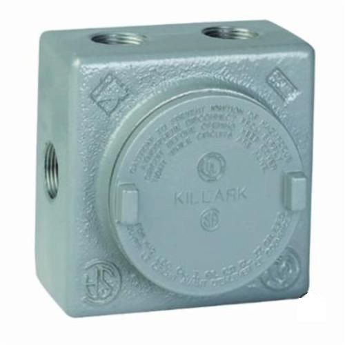 GRSS-1Killark® GR Conduit Outlet Box With Blank Cover, 1/2 in Hub, Copper-Free Aluminum, Painted