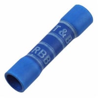 RBB217Sta-Kon® RBB217 Vinyl Insulated Butt Splice Connector, 16 to 14 AWG Conductor, 1.13 in L, Copper, Blue