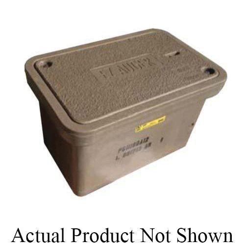 PG2436HA0009QUAZITE® PG1324BA24 Open Bottom PG Style Small Straight Wall Tier-22 Underground Enclosure Box, 24 in L x 13 in W x 24 in H, Polymer Concrete