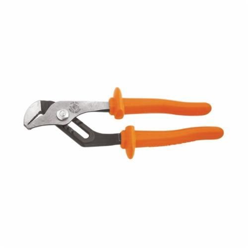 D502-10-INSKlein® D502-10-INS Pump Plier, 1-3/4 in Nominal, 31/64 in W Adjustable/Straight Jaw, Steel Jaw Surface, 10-1/4 in OAL