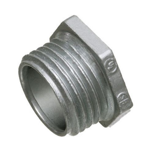 1113Bridgeport® 1113 Conduit Nipple, 6 in, For Use With Rigid and IMC Conduit, Malleable Iron, Electroplated Zinc