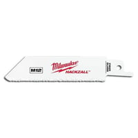Milwaukee® 49-00-5400 Thin Kerf Reciprocating Saw Blade, 4 in L x 3/4 in W, Bi-Metal Body, Universal/Toothed Edge Tang