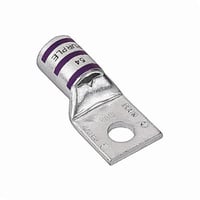 54170Color-Keyed® 54112 1-Hole Compression Lug, 4/0 AWG Copper Conductor, Die Code ERG2002, 3/8 in Stud, Copper