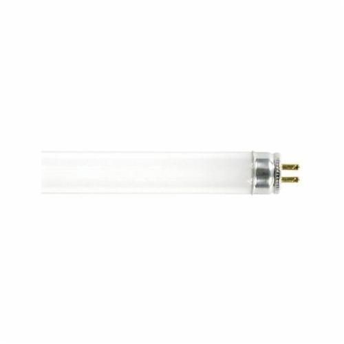 F13T5/WWGE Current F13T5/WW Linear Straight Fluorescent Lamp, 13 W, G5 Miniature Bi-Pin Fluorescent Lamp, 870 Lumens Initial/720 Lumens Mean, 52 CRI, 3000 K, 21 in L