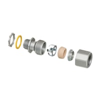 LTMC50Arlington LTMC50 Heavy Duty Liquidtight Cable Fitting, 1/2 in Trade, 1/2 in Knockout, 0.415 to 0.565 in Cable Openings, Die Cast Zinc, Textured