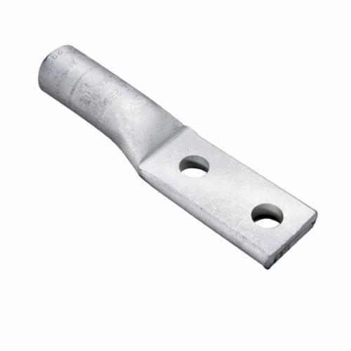 YA39A5BURNDY® HYLUG™ YA28A5 YA-A 2-Hole Compression Lug, 4/0 AWG Aluminum/Copper Conductor, Die Code: 298, 1/2 in Stud, Aluminum