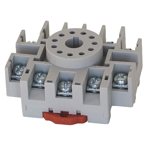 D3PA3-A2EATON D3PA3 D3 Series Relay Socket, 300/600 VAC, 5/15 A, For Use With D65CL Under Current Monitor, TRFP Timer, D3PR3/D3PF3 and D3PR5 Relay, 11 Pin, 3 Poles