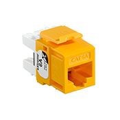 6110G-RY6Leviton® eXtreme® QuickPort® 6110G-RY6 Channel Rated Crimp UTP Connector, Cat 6a Module, Flush Mount, 1 Port, Plastic, Yellow