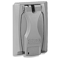 Data-Spec SheetRed Dot® DCCU Universal Flip-Lid Weatherproof Receptacle Cover, Die Cast Zinc