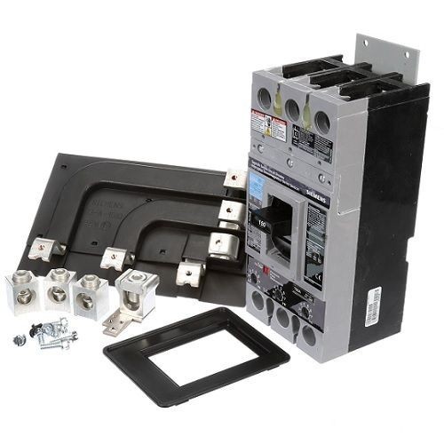 Siemens Sentron™ MBKED3100 Main Breaker Mounting Kit With Breaker, For Use With ED4 Breaker in P1 Original Panelboard and ED Frame, 100 A, 3-Pole, 65 kA at 240 VAC, 18 kA at 480 VAC Interrupt Rating, Composite