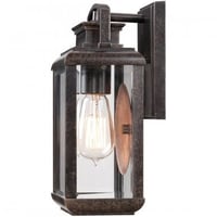 BRN8406IBQuoizel Inc BRN8406IB Byron Outdoor Lantern, 100 W, A19 Medium Lamp Base Incandescent Lamp, Rectangle Shape