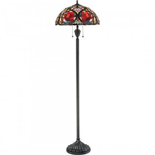 TF879FQuoizel Inc TF879F Larissa Floor Mount Lamp, Incandescent Lamp, 100 W Lamp, 120 V, Medium Base, (2) Lamps