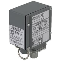 Square D™ 9012GAW6 Electro-Mechanical Pressure Switch, 5 to 250 psi, 10 to 49 psi, 1NO-1NC SPDT/DB, Screw Clamp, 6 A, 120 VAC, 0.27 A, 250 VDC