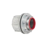 EATON Crouse-Hinds Myers™ Scru-Tite® ST 4 Basic Vibration Proof Threaded Conduit Hub, 1-1/4 in, For Use With Rigid/IMC Conduit, Zinc, Polished Nickel/Polished Chrome