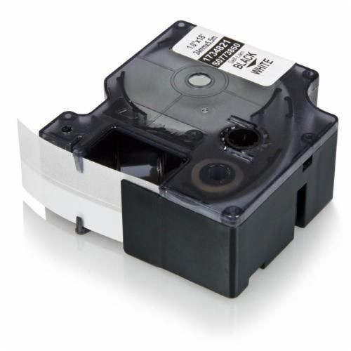 MORRIS DYMO Rhino™ D18445 Chemical-Resistant Moisture-Resistant UV-Resistant Label Cartridge, 18 ft L x 3/4 in W, For Use With DYMO Rhino™ Portable Hand Held Thermal Transfer Printers, Vinyl, White