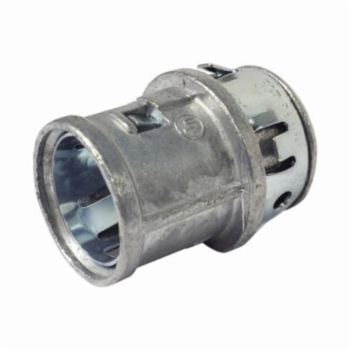 38AArlington Snap2IT® 38A Straight Cable Connector With Insulated Throat, Locknut, 3/8 in Trade, 1/2 in Knockout, 0.45 to 0.612 in Cable Openings, Die Cast Zinc