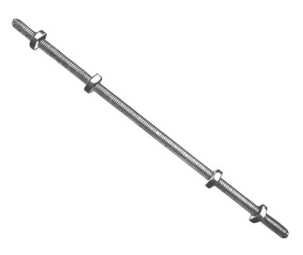 8864HUBBELL® Double Arming Bolt, 5/8 x 14 in, Steel, Galvanized, Square Nut